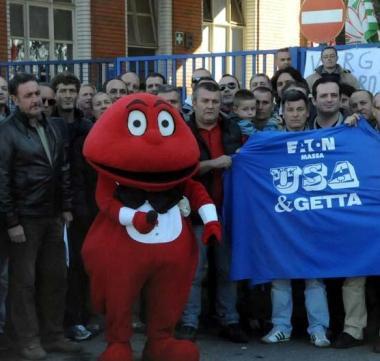 Anche il Gabibbo in visita alla Eaton