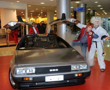 <b>LAUTO</b> Al Cineplex la macchina di Ritorno al futuro 