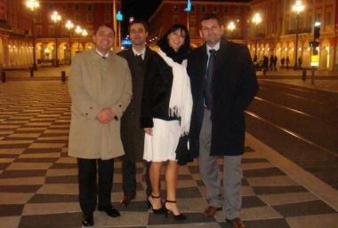Francesca Bardelli con Simoni (a destra), Costagliola (al centro) e Cinquini 
