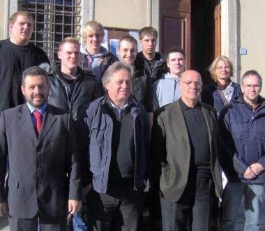 Gli studenti tedeschi in municipio 
