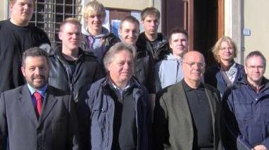 Gli studenti tedeschi in municipio