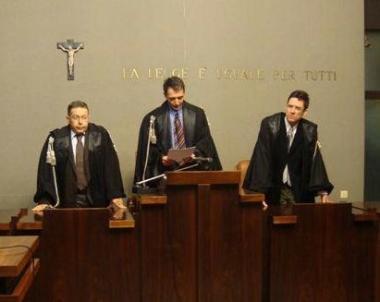 La lettura della sentenza di 1&ordm; grado nellaprile del 2009 