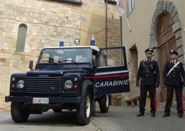 Una pattuglia dei carabinieri 
