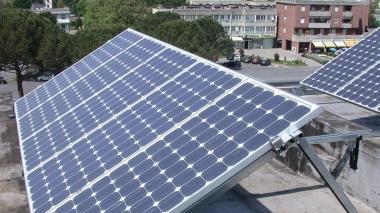 <b>PANNELLI.</b> Per produrre energia fotovoltaica
