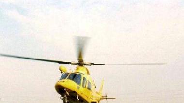 L’elisoccorso di Pegaso è atterrato sul campo sportivo di Lazzeretto