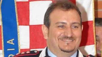 Il comandante dei vigili Giuseppe Napolitano a destra Bartoli