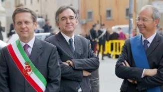 Da sinistra Filippeschi, Rossi e Pieroni
