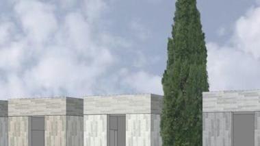 Un particolare del progetto del cimitero di S. Giusto