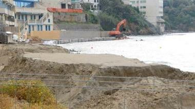 La spiaggia di Salivoli in questi giorni