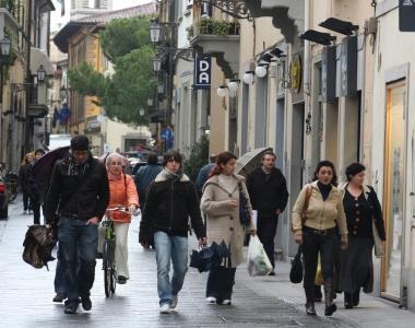 Una strada del centro storico      