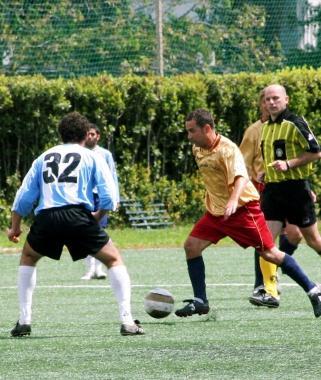 Unazione di una partita Uisp 