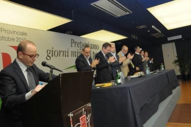 Nocchi festeggiato segretario e un momento del congresso