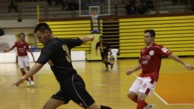 Un’azione di una partita di calcio a 5