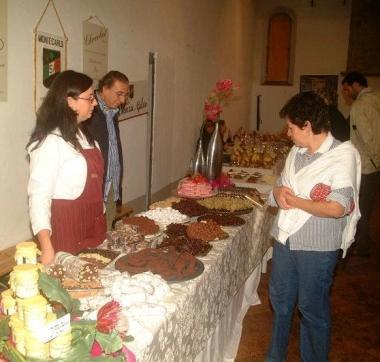 Uno stand alla festa della cioccolata 