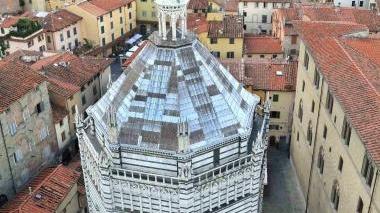 Veduta aerea del battistero di S. Giovanni