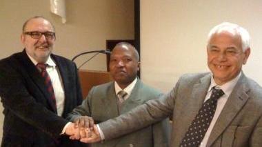 <b>ATORN.</b> Ubaldo Bonuccelli, il dottor Zanadaory e Gianfranco Antognoli