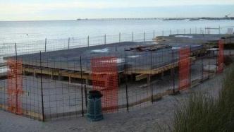 Il cantiere del bagno Dune Mosse I lavori sono stati sospesi dal Comune