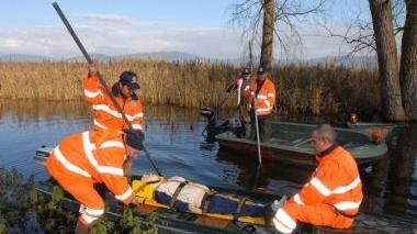 Emergenza simulata in Padule durante l'esercitazione Terex