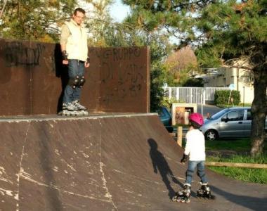 Lo skatepark oggi inutilizzabile