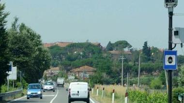 L’autovelox situato in località La Casina che sarà oggetto della perizia