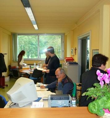 Un ufficio del comune di Capannori in piazza Moro (Vip)  