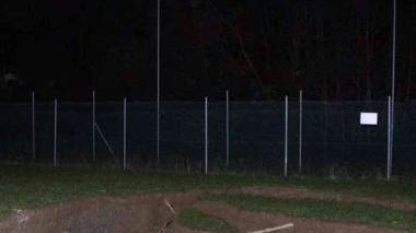 La voragine apertasi nel campo sportivo di Bergiola