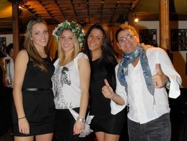 Da sin. Ylenia Giorgi, Rossella Rinaldi, Anna Maria Muntean e il dj Joey 