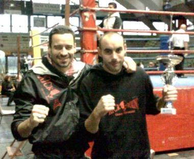<b>FULL CONTACT</b> Anthony Guazzini con il maestro Vincenzo Gerace      
