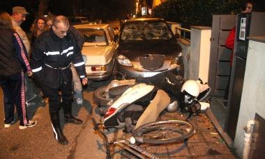 Il punto di via Maroncelli dove &egrave; accaduto lincidente 