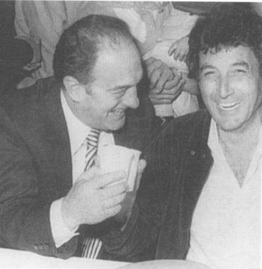 <b>GRANDE</b> Marcello Melani, (qui con Riccomini), indimenticato presidente della serie A Gioved&igrave; il memorial 