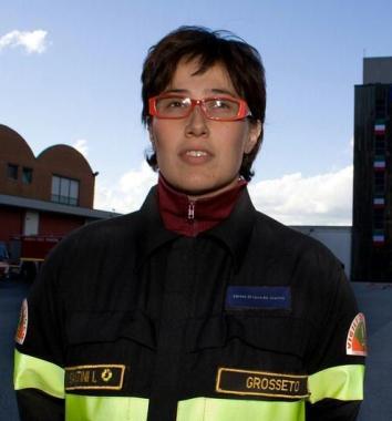 <b>POMPIERE IN ROSA.</b> Ilaria Santini 