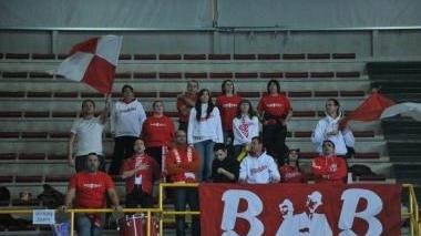 L’aggerrita pattuglia dei tifosi biancorossi