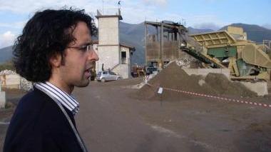 Alberto Rocchi nella sua azienda a Musigliano
