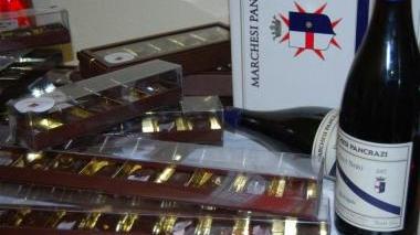 I cioccolatini “Cuore Divino” frutto della fusione col Pinot Pancrazi