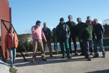 <strong>I DIPENDENTI </strong>di Enerambiente all’impianto di Torba