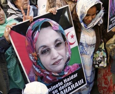 Manifestazione per Aminetu Haidar 