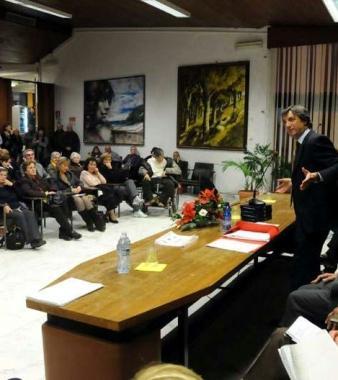 Un momento della cerimonia     