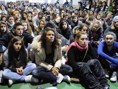 Studenti in assemblea al liceo classico 