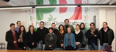 Foto di gruppo per la nuova direzione del Pd comunale  