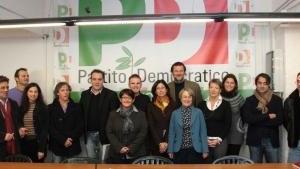 Foto di gruppo per la nuova direzione del Pd comunale