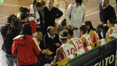 In alto l’esultanza di Andrade, sopra un time-out ripreso dalle telecamere di Rai Sport (Vip)