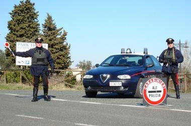 Un controllo di carabinieri  