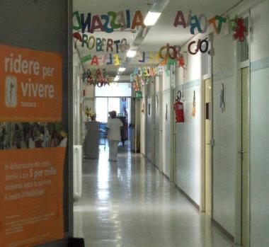 Il reparto di pediatria dellospedale Lotti di Pontedera  