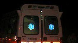 L’intervento di un’ambulanza