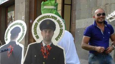 Manifestazione di poliziotti