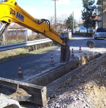 Lavori per la rete del gas     