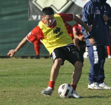 <b>RECUPERATO.</b> Riccardo Allegretti in allenamento 
