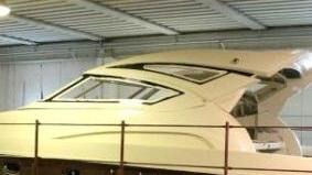 Una foto d’archivio del cantiere navale Marina Tre a Rosignano