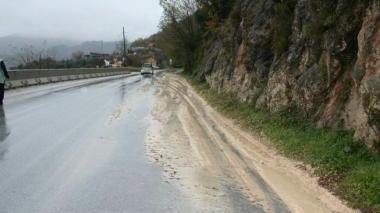 La frana del ravaneto a Miseglia