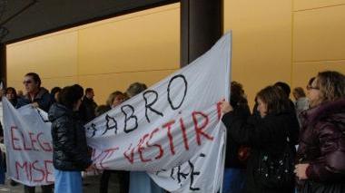 <b>EX MABRO.</b> Una manifestazione delle lavoratrici